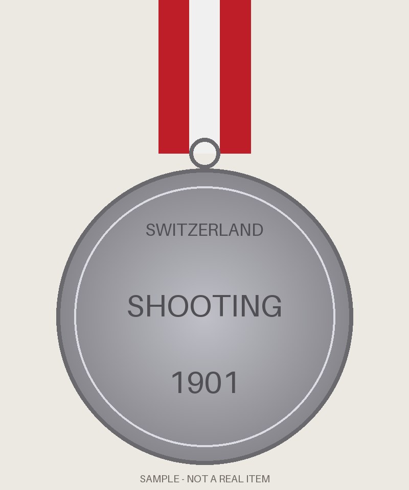 Shooting festival medal